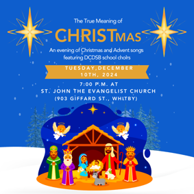 the true meaning of CHRISTmas social graphic